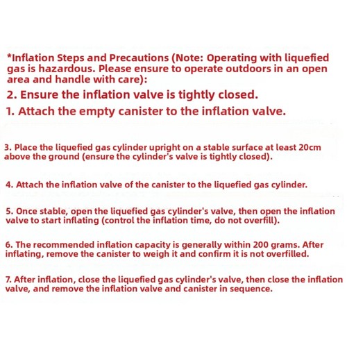 For outdoor use gas refill - for,